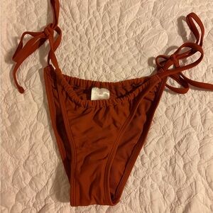 Xhilaration Rust Brown Tie-Side Bikini Bottom